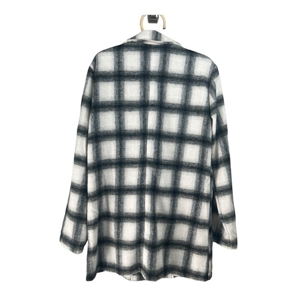 HAVE Los Angeles Checkered Open Front Longline Checkered Blazer Jacket Large - Picture 4 of 15